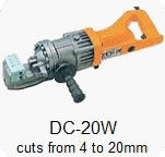 Click here for more about the DC-20W portable rebar cutter